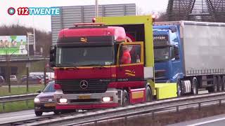 112Twente - Aanrijding A1 Hengelo 18-1-2017