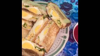 Easy Egg Sandwich Recipe/ Toasted /breakfast دستور  العمل ساندویچ تخم مرغ آسان