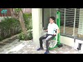 เครื่องออกกำลังกายกลางแจ้ง chest press outdoor aswellcare ไฮโดรลิก แรงต้าน isokinetic