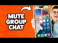 How To Mute A Group Chat On iPhone 2026 (Step-By-Step Tutorial)