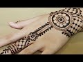 Simple and beautiful henna for hands