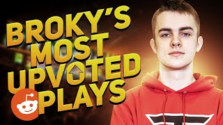 BROKY'S MOST UPVOTED CS:GO REDDIT MOMENTS! (INSANE AWP SHOTS)