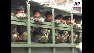 Tanks moving in Bangkok