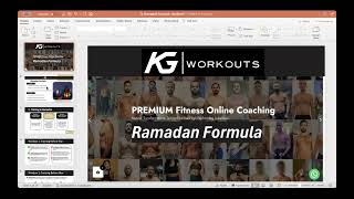 KG Wokouts Community Cal  : The Ramadan Formula 🔥