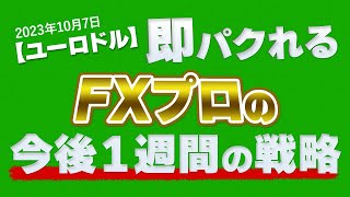 崩れた上昇トレンドからどうする？FXプロトレーダーの今後1週間の戦略を大公開［ユーロドル(2023年10月7日時点)］