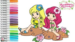 Strawberry Shortcake Coloring Book Pages Strawberry And Blueberry Muffin