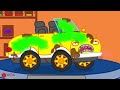 LYCAN Arabic 🌟 Lycan Pretends Play Car Mechanic with Monster Trucks | Lycan's Funny Stories For Kids