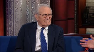 Stephen Gets A Straight Answer Out Of Donald Rumsfeld
