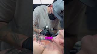 Needle hang allows for precision in tattooing...