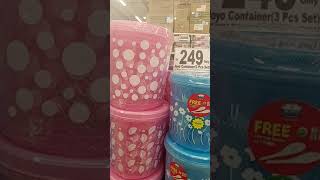 Dmart new Plastic containers at low price