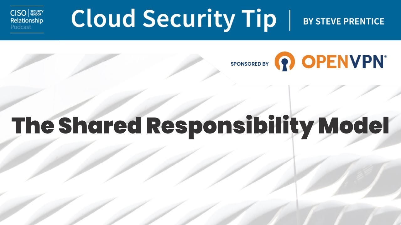 Cloud Security Tip: The Shared Responsibility Model - YouTube