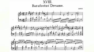 Anonymous - Barafostus' Dreame FVB 18 (Fitzwilliam Virginal Book Vol. 1 No. 18) audio+sheet music