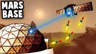 SPACE FORT BATTLE - Top SECRET Mission to Mars!  (Forts Multiplayer Gameplay)