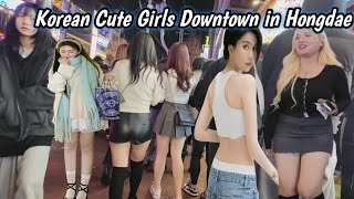 [ 4K ] Korean Countdown Magic: Stunning Girls in Hongdae, Seoul