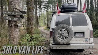 Rustic Camp Spot With a Dock, Kitchen Structure, Bench And Fire Pit | Van Life Morning Drive