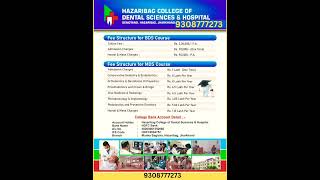 HAZARIBAGH DENTAL COLLEGE,  CONTACT FOR ADMISSION IN BDS AND MDS 9308777273 #mds #dentist #doctor