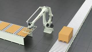 Overview \u0026 Capabilities  Kawasaki CP180L High Speed Palletizing Robot