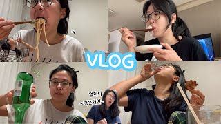 술먹방 VLOG | 연말 연초.. 살크업하는 폭풍음주브이로그 🐷 / 순대국, 계란말이, 고추튀김, 초밥, 닭발, 잡채, 양념게장, 치킨, 명란구이, 크림파스타, 대게