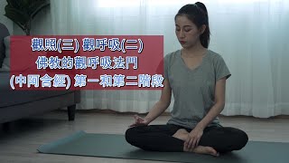 [廣東話] [字幕] 觀照法門(3) 觀呼吸(2) 佛教的觀呼吸法門(中阿含經) 第一和第二階段