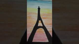 Eiffel Tower Drawing #shorts
