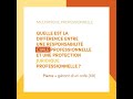 Quelle est la différence entre responsabilité civile pro. et une protection juridique pro. ?