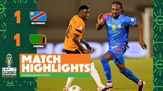 HIGHLIGHTS | DR Congo 🆚 Zambia #TotalEnergiesAFCON2023 - MD1 Group F