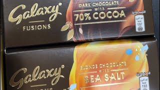 Mini Galaxy fusions Blonde chocolate with sea salt #darkchocolate #shorts