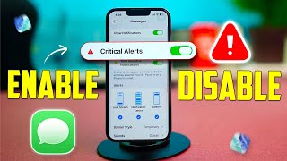 Enable or Disable Critical Alerts in Messages on iPhone iOS 26 | Never Miss Urgent Messages Again