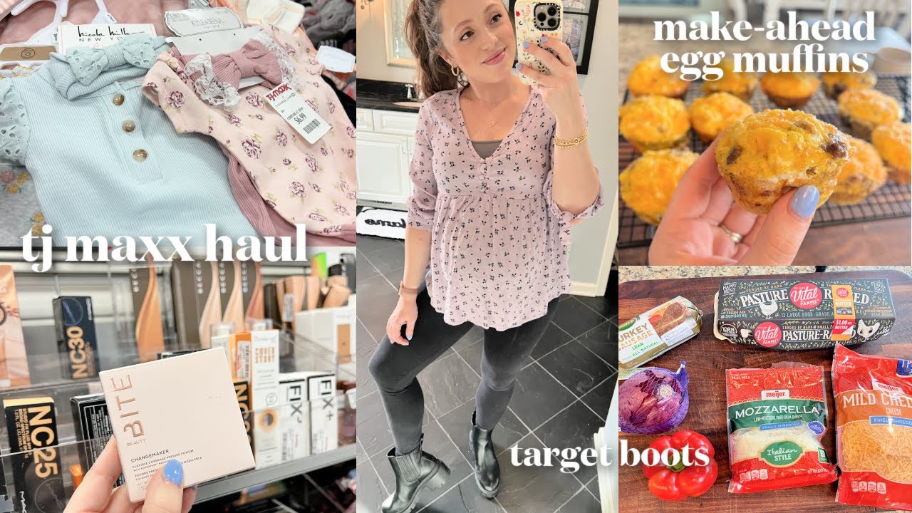 VLOG // tj maxx shop with me, 5-ingredient egg muffins, fave target boots