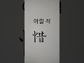 아낄석 228 천자문 하늘천 shorts