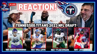 Titans Fan LIVE Reaction to the Titans 2023 NFL Draft | What Does Will Levis Mean for Malik Willis?