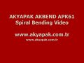 akbend apk 61 profile bending machine spiral bending test