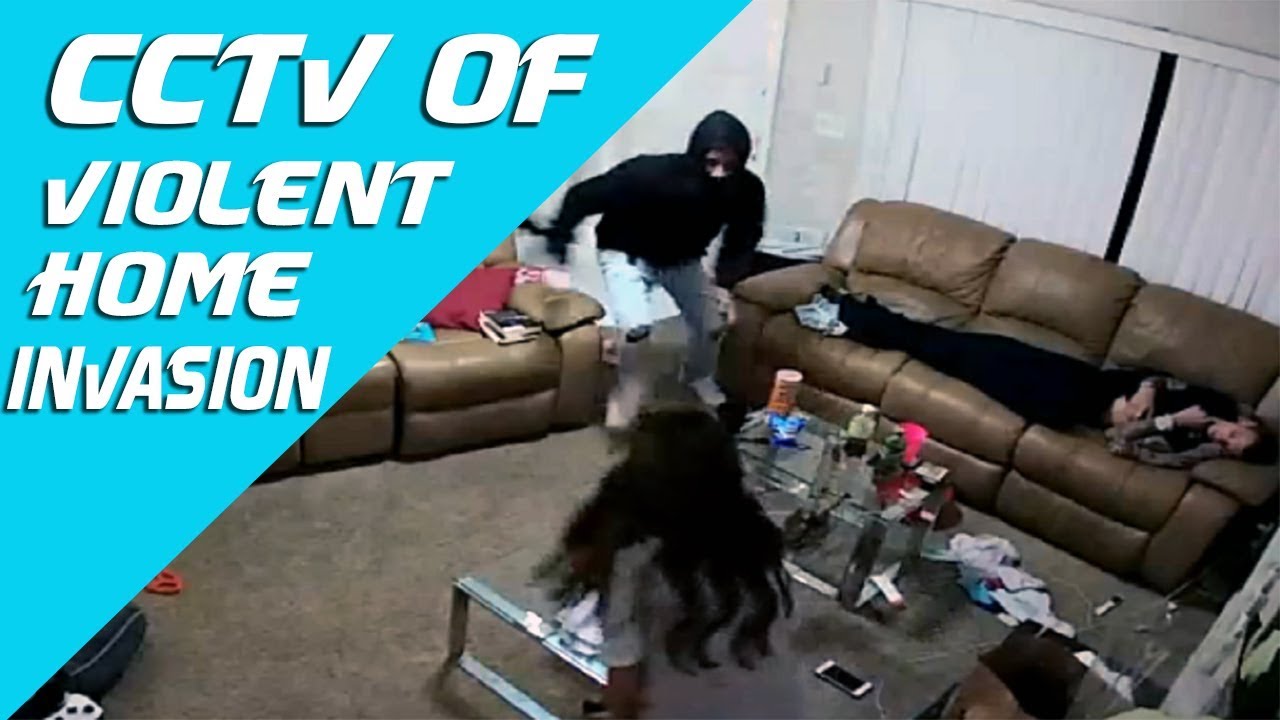 Violent Home Invasion Surveillance Video 🕵️ Robbery Caught Home ...