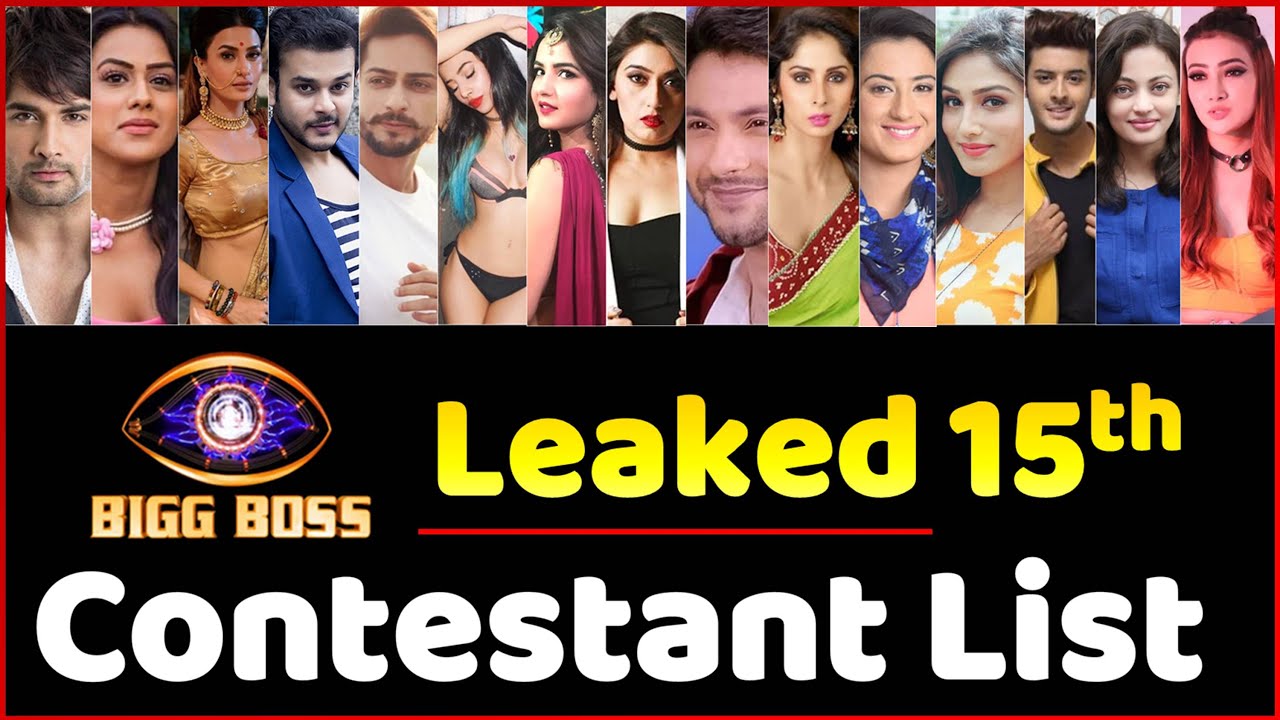 Bigg Boss 14 : BB 14 Tentative Contestants List ! Bigg Boss 14 Leaked ...