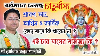 চাতুর্মাস্য ব্রত কি ? শ্রী গোবিন্দ বল্লভ শাস্ত্রী #devotional #viral #trending #bhakti #viralvideo