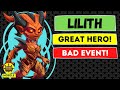 Don't Invest in Lilith Event | Hero Wars Mobile