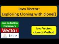 Java Vector: Exploring Cloning with clone() | Java Collection Framework