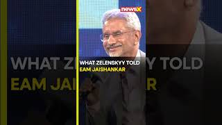 #watch | EAM Jaishankar Reveals What Zelenskyy Told Him in Exclusive Meeting #newsx #viralvideo