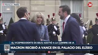 FRANCIA | Macron recibió a Vance en el Palacio del Elíseo