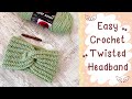 Easy and Quick Crochet Twisted Headband (Beginner Friendly)