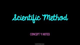 (OLD) Unit 1 Scientific Method Notes