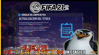 ¡ÚLTIMA ACTUALIZACIÓN DE FIFA 21! 1.07. NUEVO PARCHE. ¿ADIÓS A LA PRESIÓN?