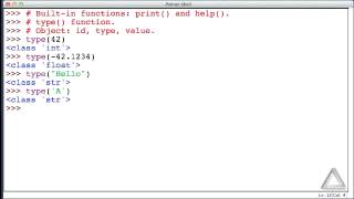 Unit 2 Video 5: The type() Function