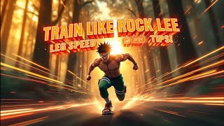 Train Like Rock Lee: Leg Speed Tips! 🏃‍♂️🔥 #shorts #anime