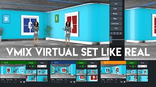 How to Add Virtual Studio in Vmix | How to use Virtual Set on Vmix in English | vmix 360 virtual set