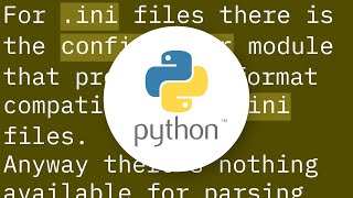 Properties file in python (similar to Java Properties)