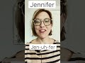 how to pronounce jennifer shorts quick english pronunciation mini lesson