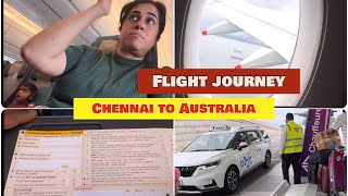 Chennai to Australia full flight experience/Adelaide airport/AdelaideTamil lifestyle #australiatamil