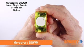 Mercator Ikuu SSWM | Smart Single Push Button Switch Mechanism | Zigbee