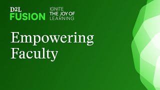 Empowering Faculty: Designing Courses in Brightspace using Brightspace-Discover